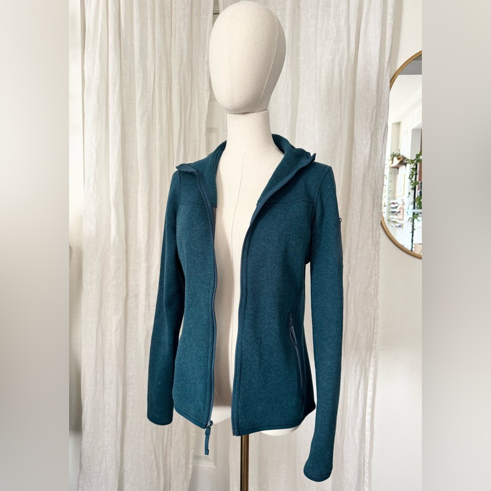 Arc'teryx Teal Full-Zip Hooded Fleece Jacket